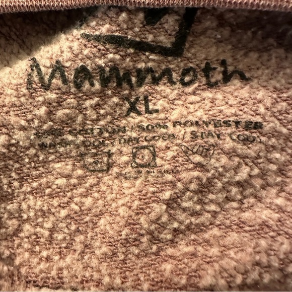 Mammoth WOMENS XL Pink mauve LANDMARK CLASSIC Crew Sweatshirt with map - Picture 15 of 15